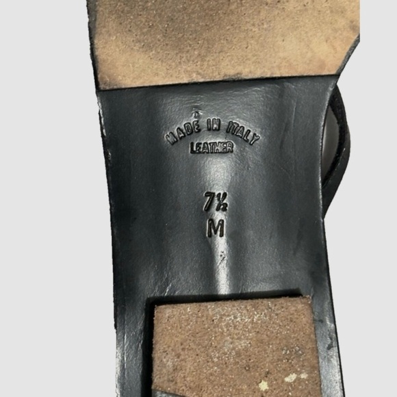 Yves Saint Laurent Black Minimalist Sandals - Picture 3 of 5